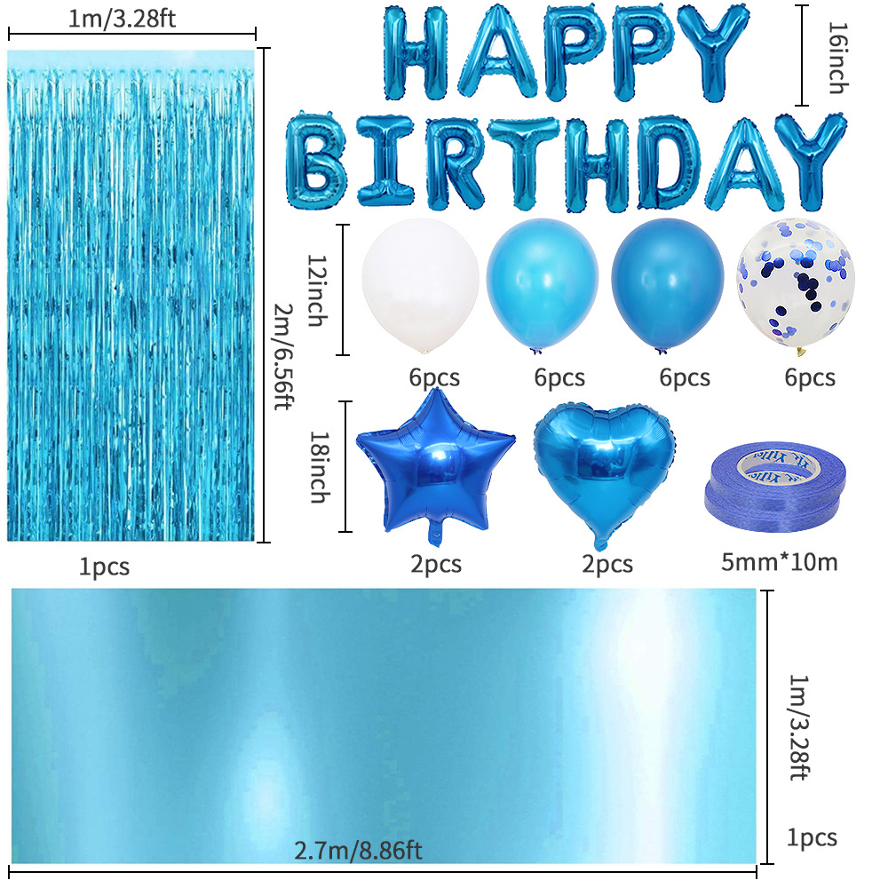 Birthday Cute Sweet Letter Star Aluminum Film Party Festival Balloons display picture 2