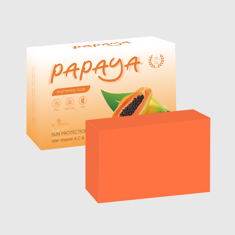 Comercio exterior transfronterizo Europa, América, África Jabón de ácido kójico, limón, jengibre y papaya Jabón artesanal Jabón hecho a máquina Jabón de aceites esenciales Jabón para baño