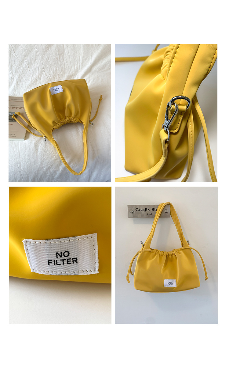 New 2025 Pleated bag for women, large-capacity, fashionable and versatile shoulder bag, nylon fabric casual commuting crossbody bag for women undefined