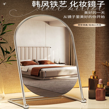 轻奢台式桌面卧室化妆镜学生宿舍梳妆家用化妆台随身大号美妆镜子