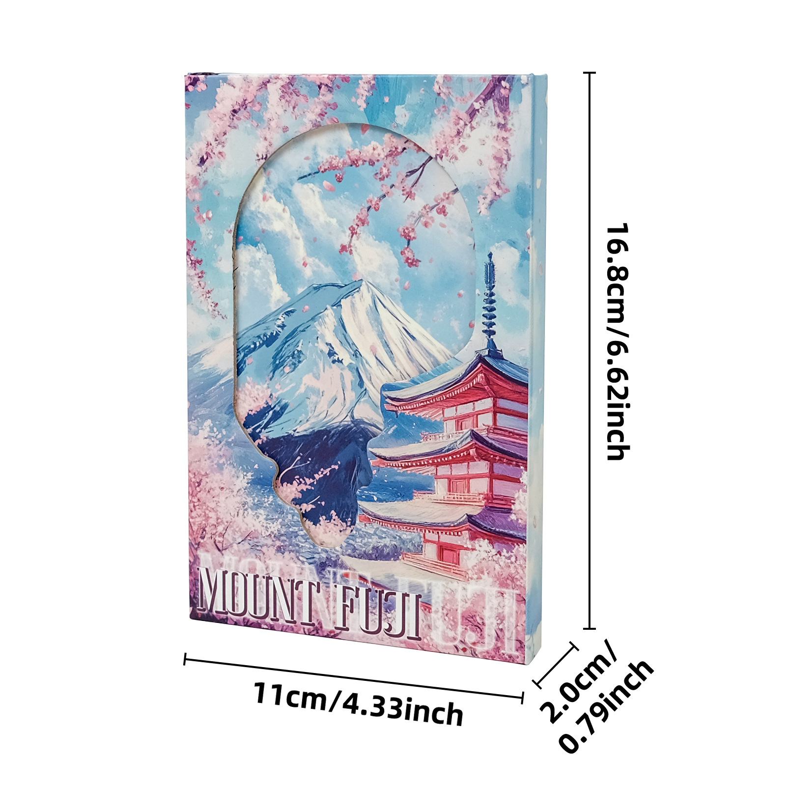 Mount Fuji Design Hardcover Portable Notebook Diary Journal_voghion.com