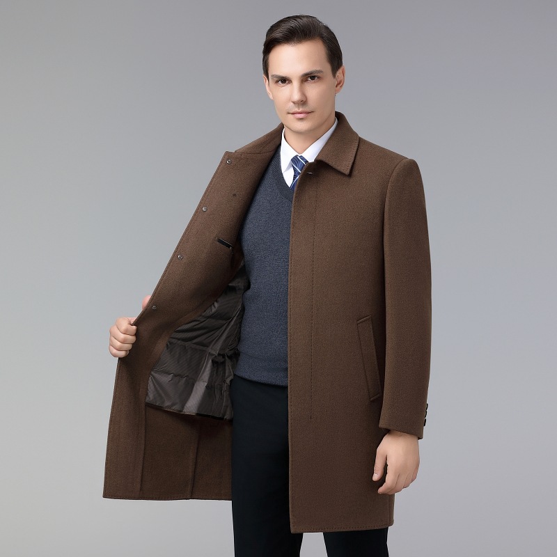 ジャケット・アウター LENO CASHMERE DUFFLE COAT BROWN SIZE 2 Men's Boxy Duffle Coat — Olive Brown – La Garçonne