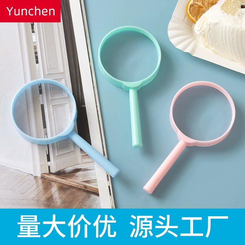 60 мм детский макарон цвета для исследования на открытом воздухе забавная детская игрушка увеличительное стекло для чтения обучающее увеличительное стекло
