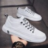 soft sole White shoes man Trend handsome Versatile Korean Edition 2022 new pattern Men's Shoes Spring motion leisure time skate shoes