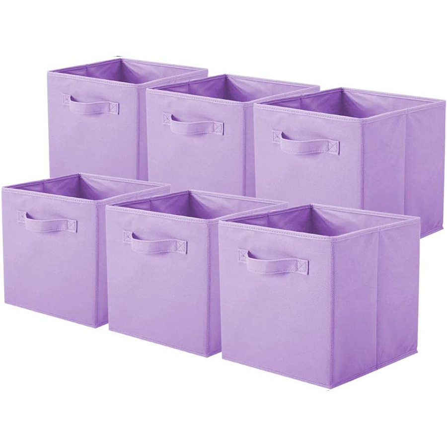 Caja de almacenamiento sin tapa, cajón de sala de estar para el hogar, tela plegable, almacenamiento de artículos diversos, caja de almacenamiento de ropa gruesa de Amazon