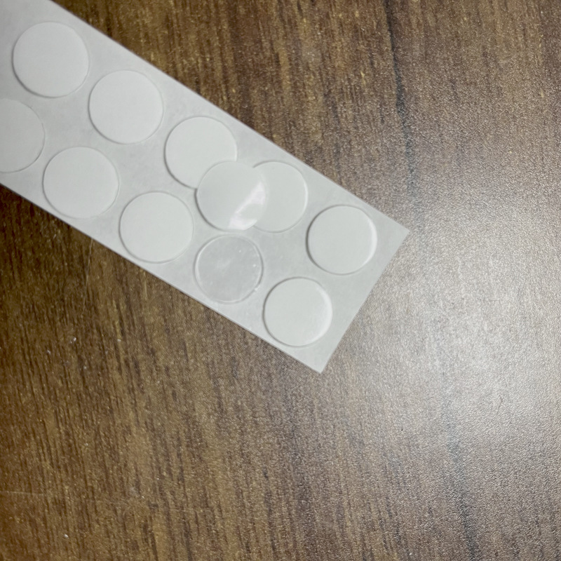 Acrylic glue dot, die-cutting with different particle numbers for invisible bonding, 10-particle round dot glue, invisible transparent double-sided dot glue