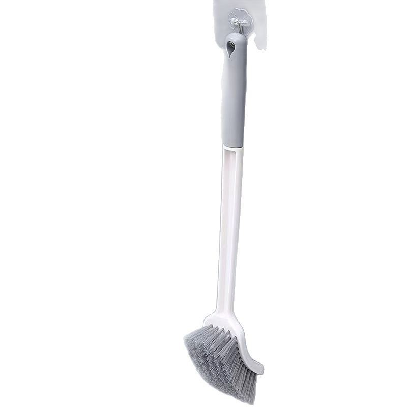Cepillo de inodoro Cepillo de inodoro de cabeza cuadrada de mango largo Cepillo de inodoro montado en la pared sin ángulo muerto Cepillo de inodoro en cuclillas Cepillo para el hogar Ventas directas de fábrica