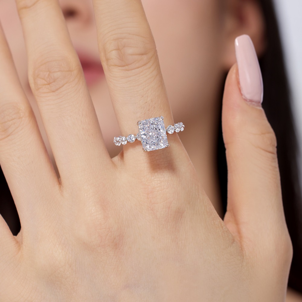 7g Weight Zircon Inlay Material Open Rings, Rings Classification 5, 9, Adjustable Ring Size 1 Piece Quantity Holiday, Daily Occasion 925 Sterling Silver Material Heart Shape Pattern Women's Gender Plating, Inlay Design Basic, Simple Style, Classic Style Style 925 Sterling Silver Zircon Heart Shape Open Rings Rings 56