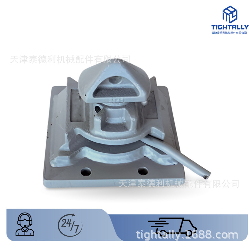 集装箱螺栓底锁 燕尾底锁带平板 镀锌处理 泰德利批量优惠