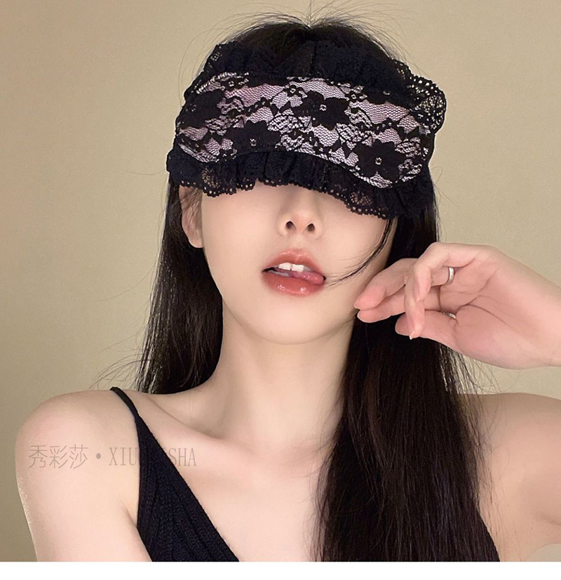 Dark Lace Blindfold and Bracelet Set, Pink Passion Bundle, 2025 Spring — detail image 4
