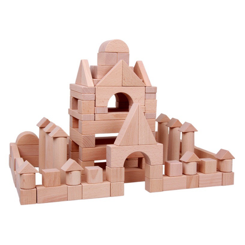 Kindergarten gran partícula bloques de construcción juguete super grande 180 pura haya original madera sólida empalme bloques de construcción