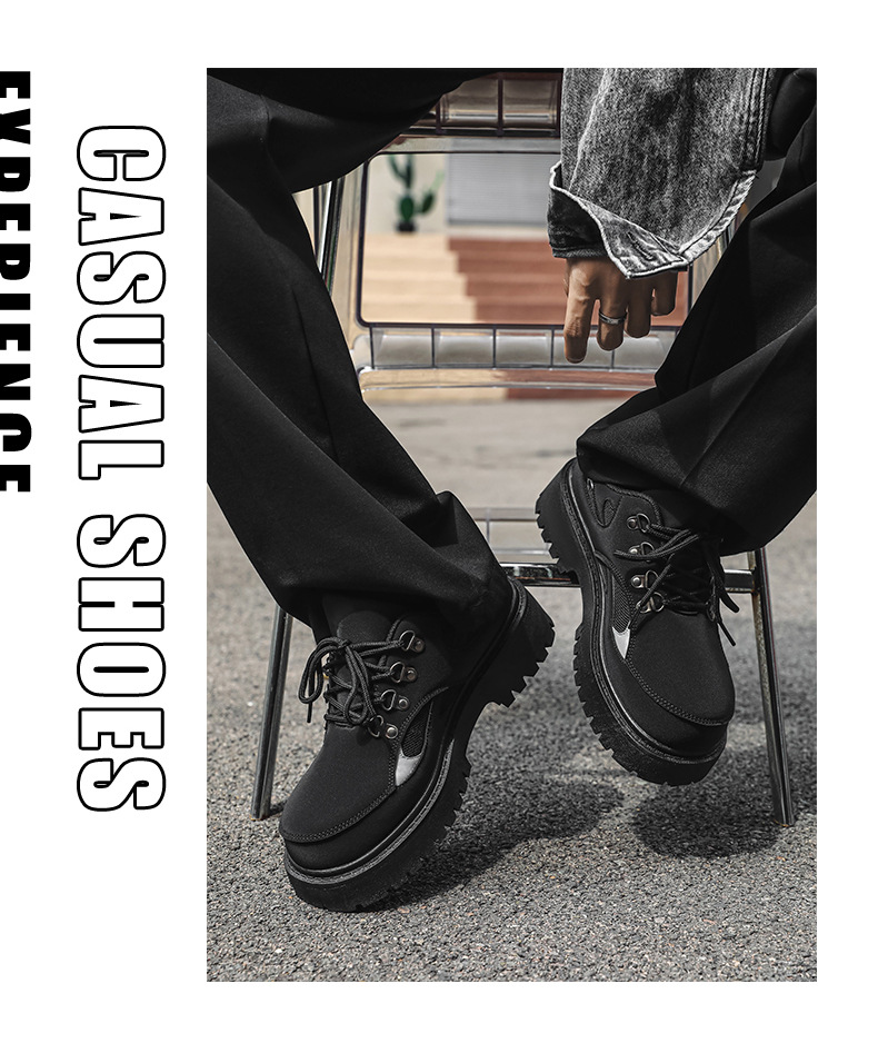 Herren Arbeitsschuhe Winter Outdoor Wandern wasserdicht und rutschfest Herren Freizeit Lederschuhe, schwarz Baustelle Arbeit_voghion.com