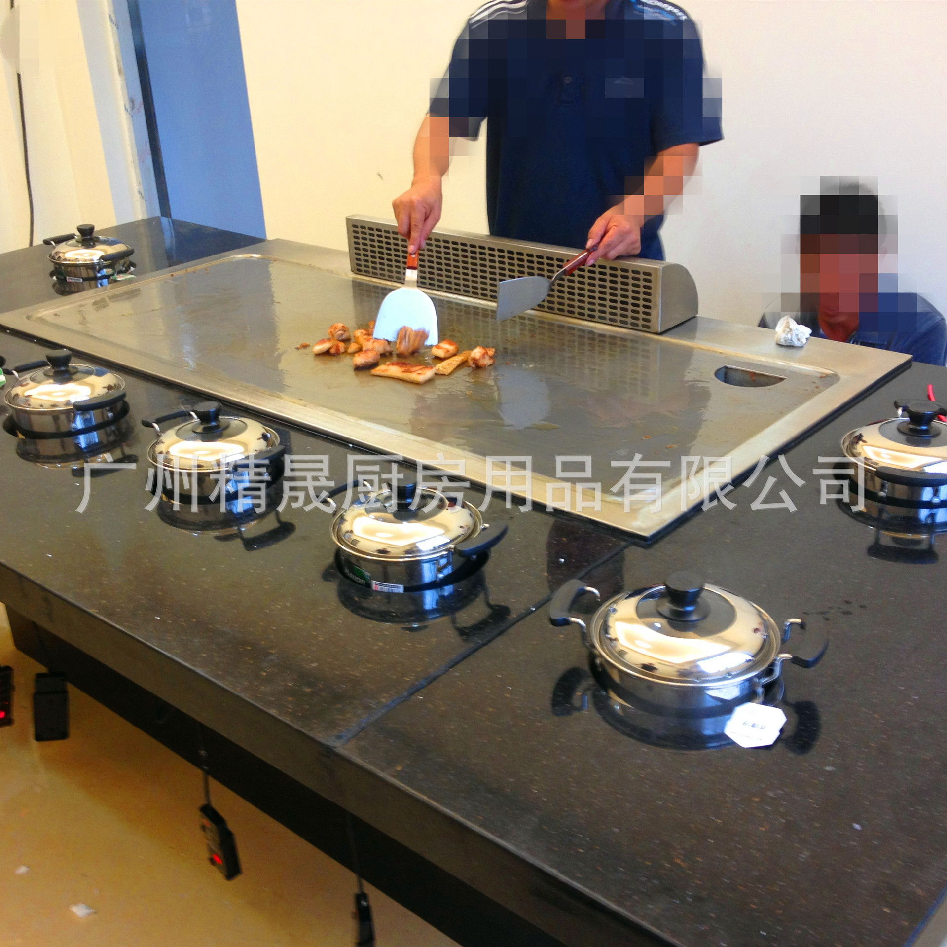 泰龙牌铁板烧、十年行业专注生产铁板烧设备八人座铁板烧