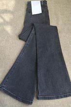 复古烟灰色微喇叭牛仔裤女2025年春秋新款高腰修身显瘦弹力马蹄裤