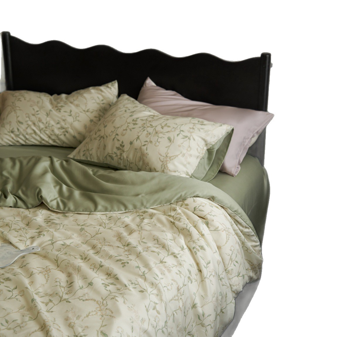 Luxury Ice Silk Duvet Cover Set Lightweight Summer Bedding_voghion.com