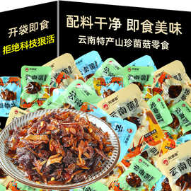 云南特色休闲解馋零食即食菌菇山珍菌鸡枞菌牛肝菌松茸菌下饭菜