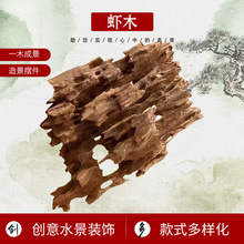 虾木沉木蜂窝木龙骨木水族鱼缸造景装饰微景观花艺装饰出口多孔木