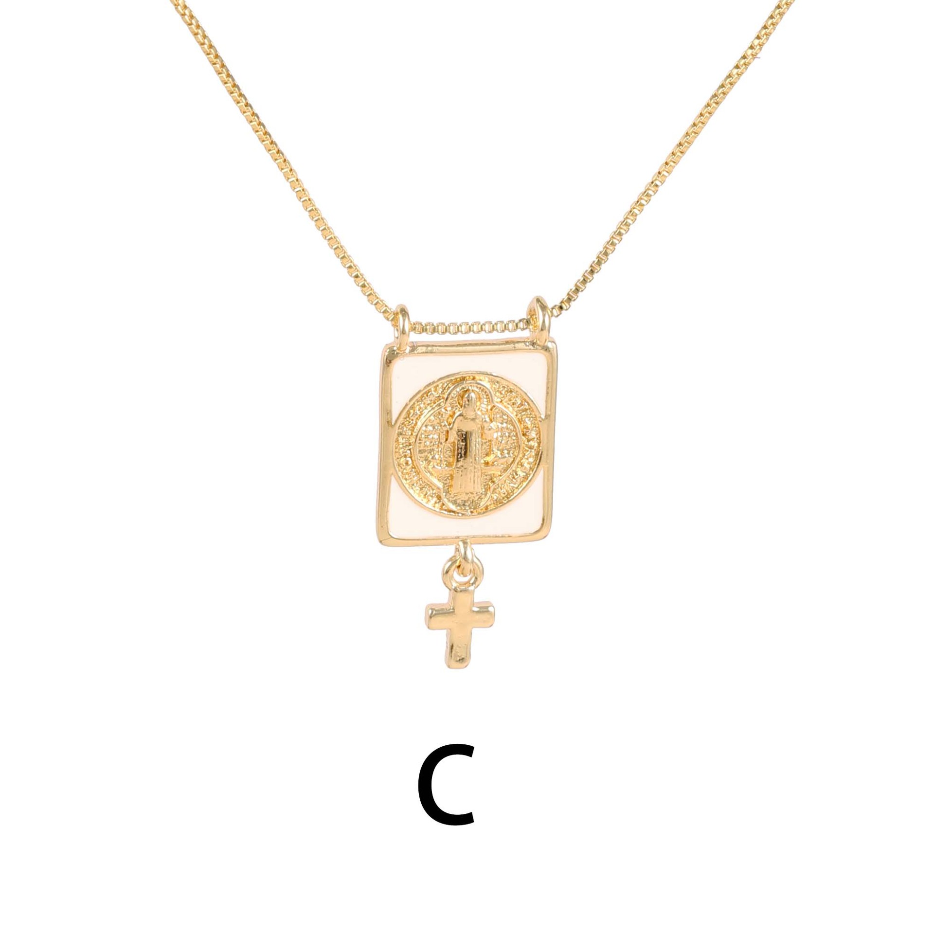 Cross, Star, Moon, Heart Shape Pattern All Seasons Season Wholesale Jewelry Vintage Style Cross Star Moon Copper Plating