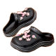 Croc Shoes Women's 2024 New Anti-Slip, Anti-Odor Thick-Soled Outer Wear Fashionable Summer Toe-Toe Sandals