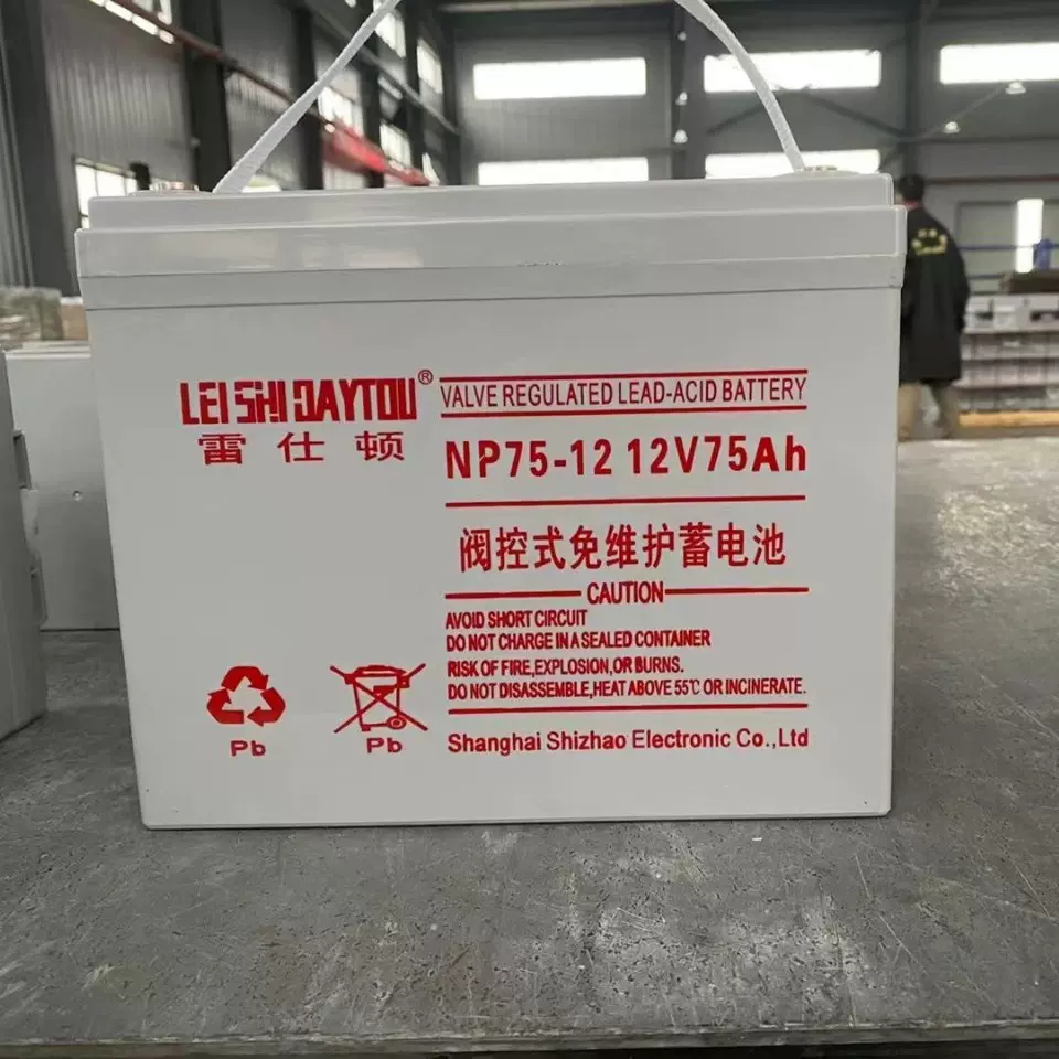 雷仕顿蓄电池NP75-12  12V75AH直流屏UPS电源高低压配电配电房