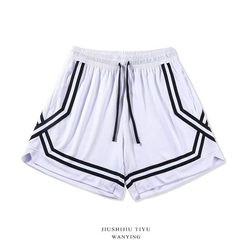 New Blank Edition Mesh American Basketball Pants Quarterless Knee Summer Sports Casual Running Basketball Shorts