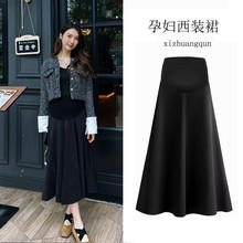 休闲透气孕妇裙胖妹妹大码200斤宽松舒适百搭打底托腹不勒孕期裙