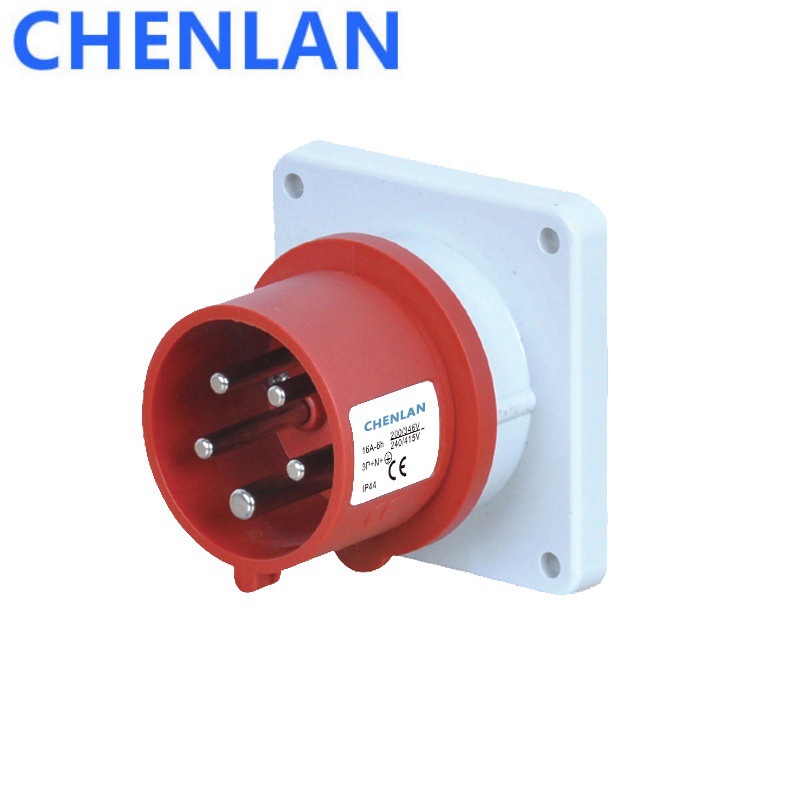 器具反装插头防水IP44 32A-6H 3P+N+E 220-380V倒装公座