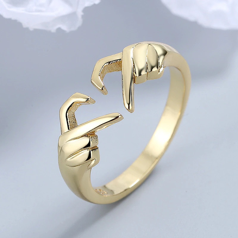 Anello regolabile aperto a forma di cuore gioiello donna lega_voghion.com