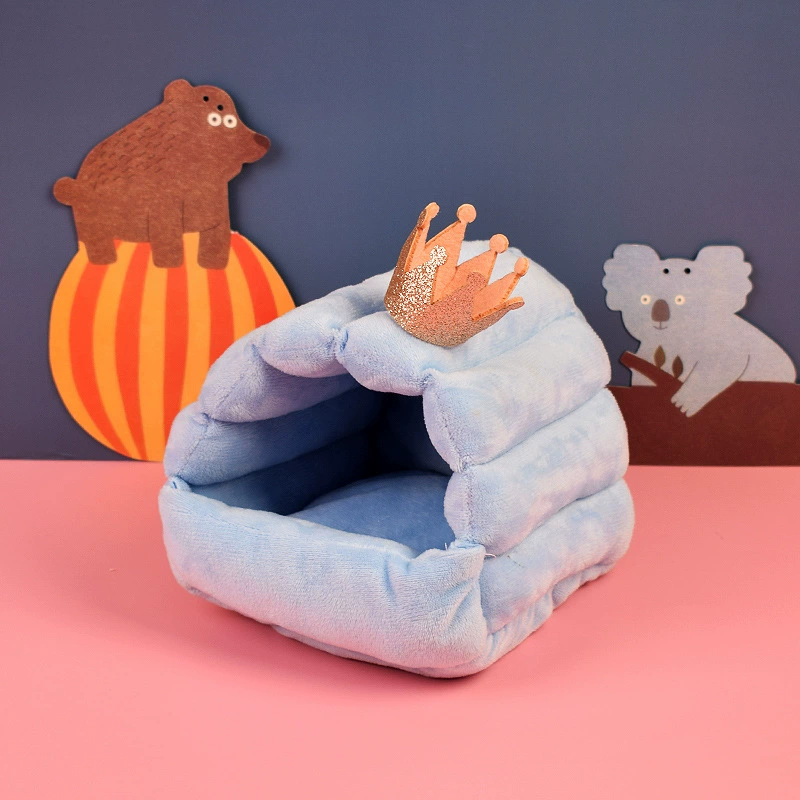 Плюшевая подстилка для животных (Hamsk) из хлопка с теплом, размеры S–XL, дизайны зайчик/единорог/олень/корона