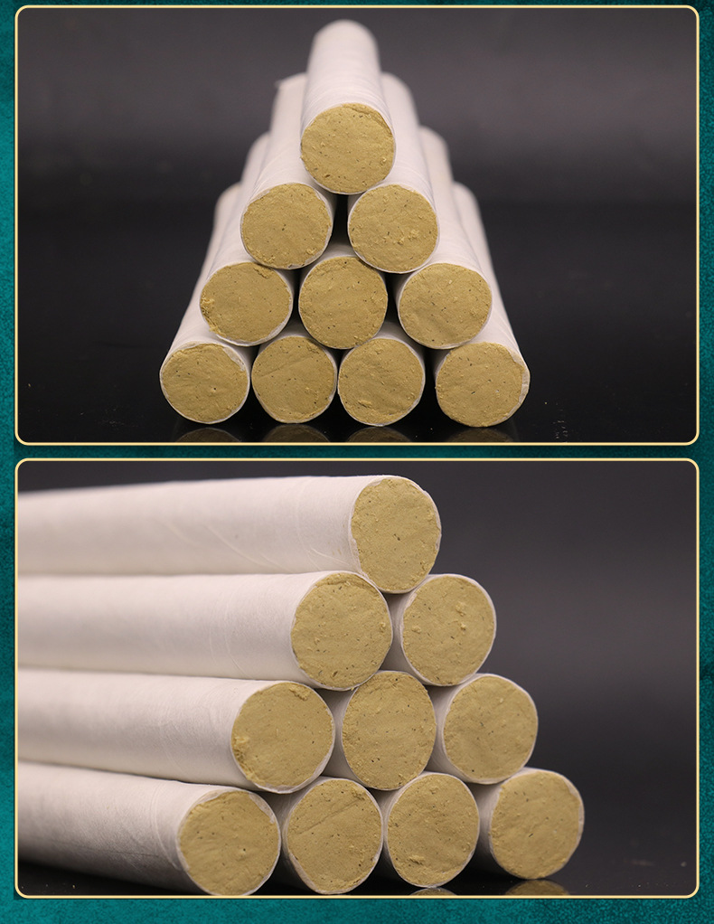 Five Year Aged Moxa Sticks Ai Tiao Moxibustion Rolls for Warming Therapy quality and texture