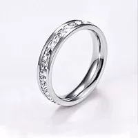 Ring stainless steel, simple elegant design, sizes 5–11, gold & silver options