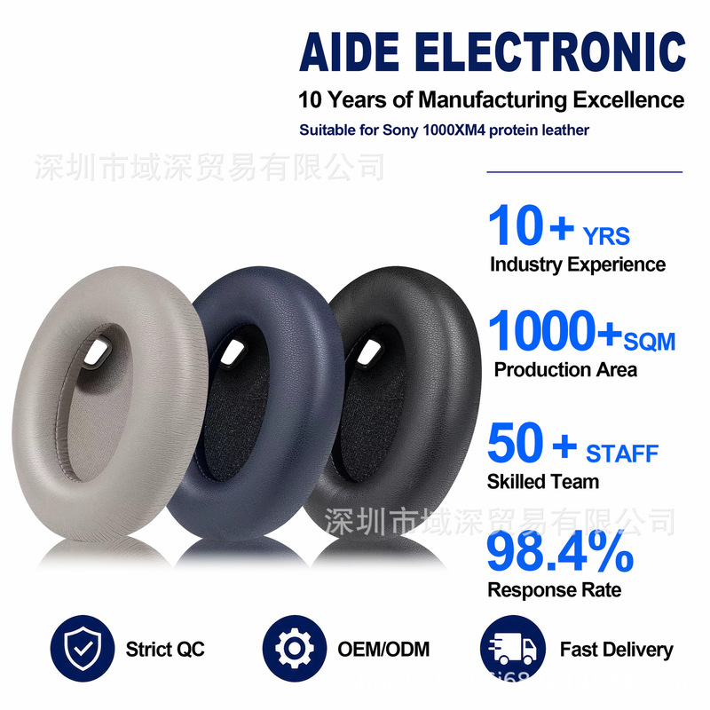 Suitable for Sony Wh-1000Xm4 Ear Pads, Headphone Covers, and Ear Cushions for the 1000Xm4 Over-Ear Headphones