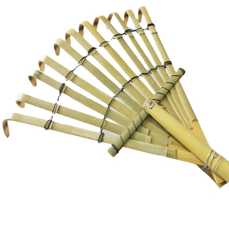 竹耙子農具手工摟草筢子竹耙齒齒竹扒草扒扒樹葉園林工具耙犁