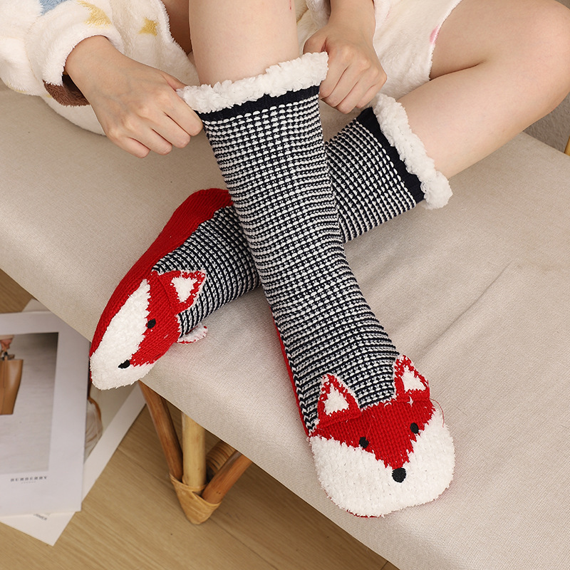 Winter lamb wool floor socks for women, indoor adult plush snow socks, carpet home slipper socks, non-slip for adults Winter lamb wool floor socks for women, indoor adult plush snow socks, carpet home slipper socks, non-slip for adults
