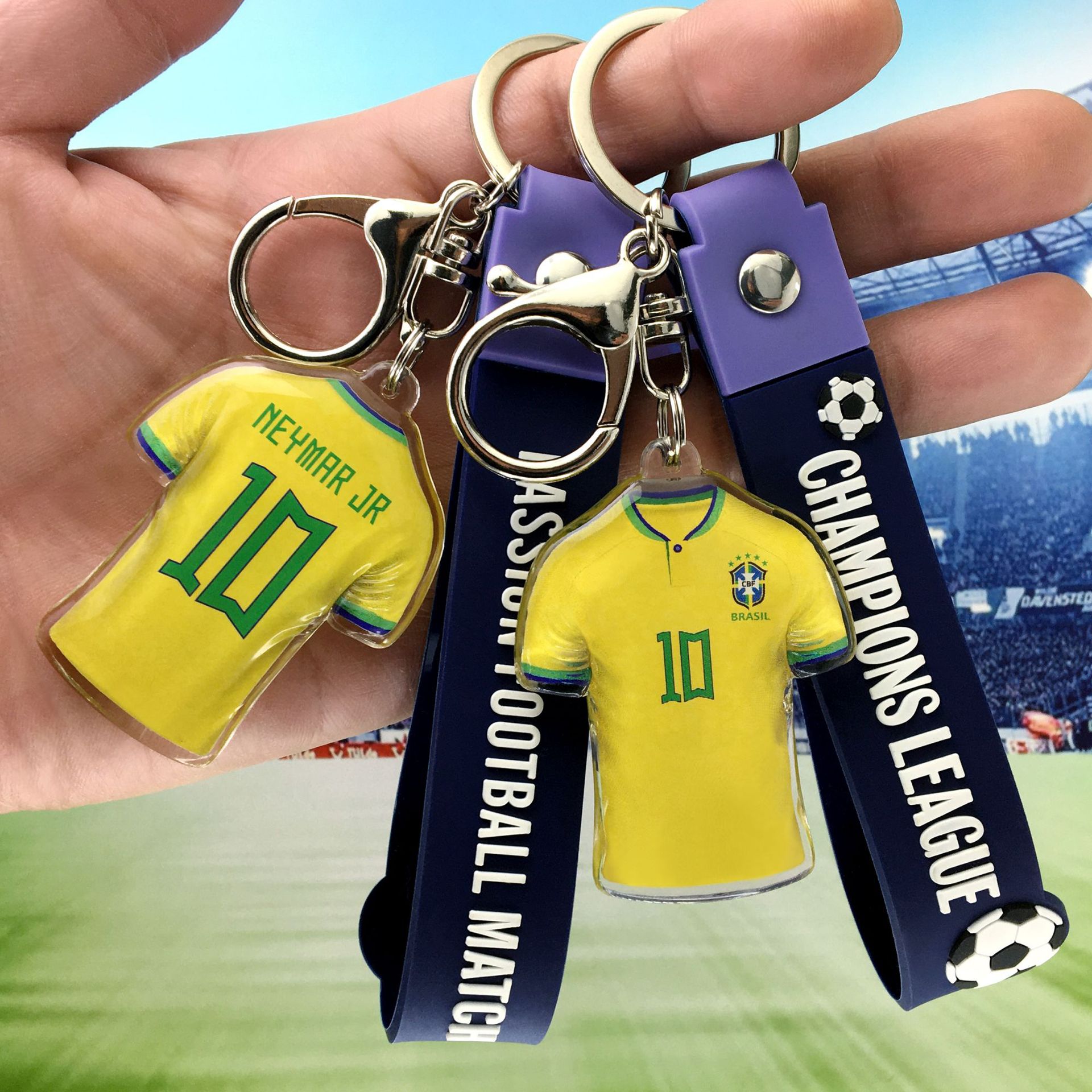 巴西队-10#内马尔球衣款+墨蓝手带