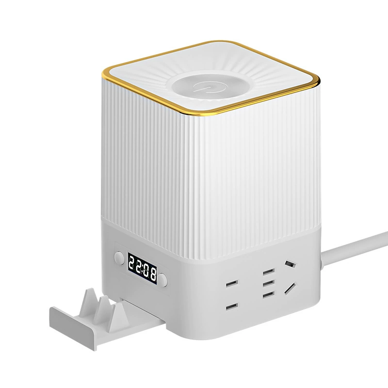 Универсальный ночник с USB-зарядкой, часы, лампа-фонарь для кровати, настольная лампа, защита глаз