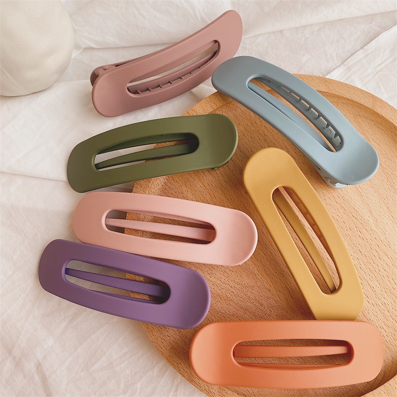 12g Weight Hair Clip Hair Accessories Type 1 Piece Quantity Casual, Outdoor, Daily Occasion Plastic Material Solid Color Pattern Women's Gender Simple Style Style Women's Simple Style Solid Color Plastic Hair Clip 无