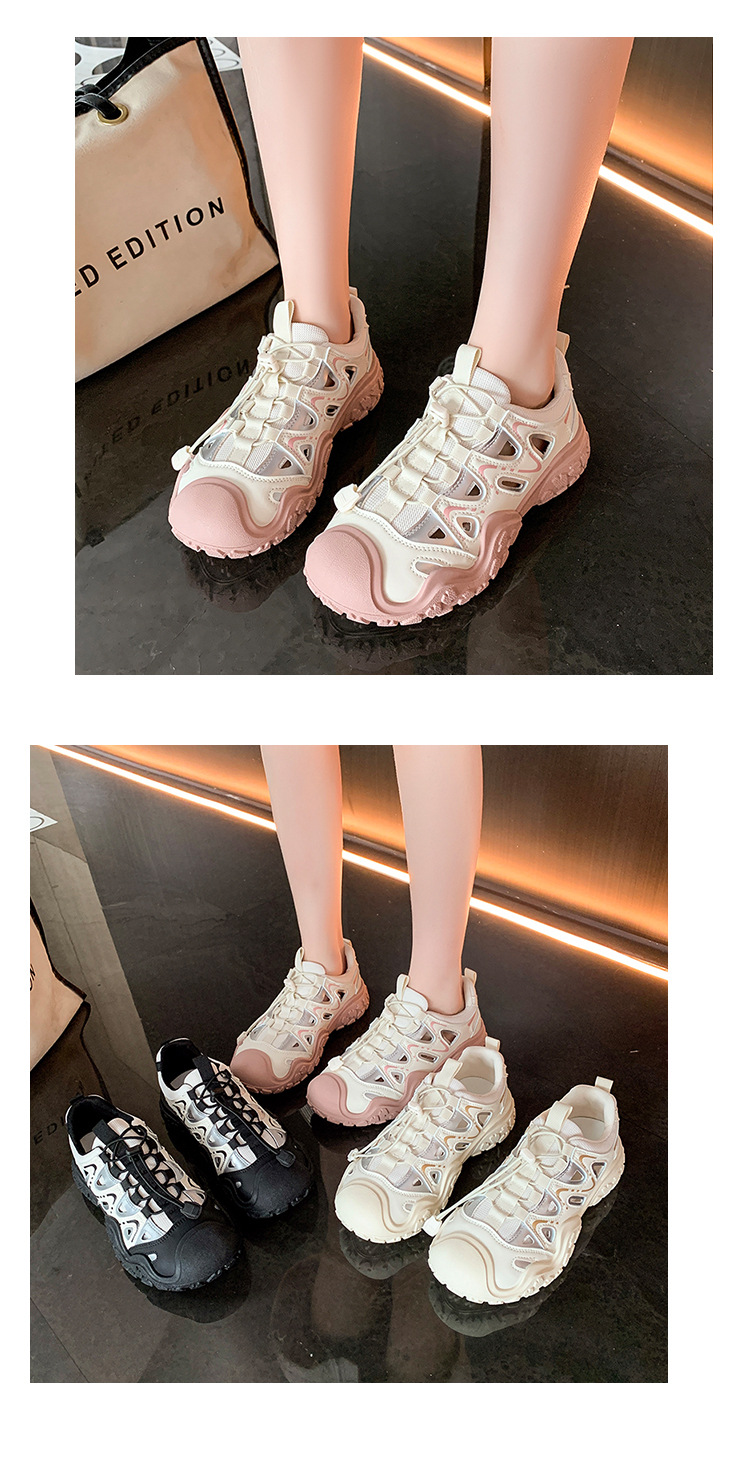 Damen Chunky Sneaker Für Freizeit Und Wandern Im Alltag_voghion.com
