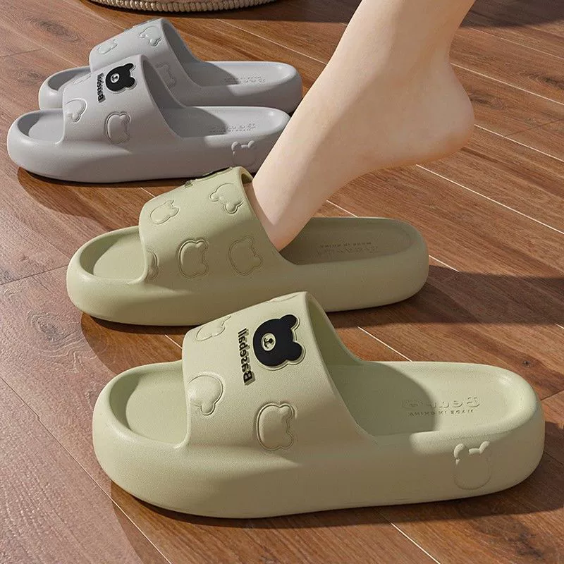 [Начальная деятельность] Тапки женские толстые летние новые крытые дома нескользящие и тихие и вонючие пары