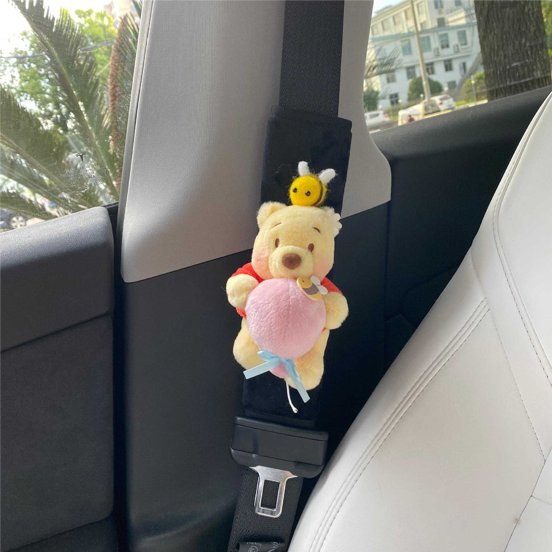 Funda Protectora de Hombro para Cinturón de Auto Animada de Peluche