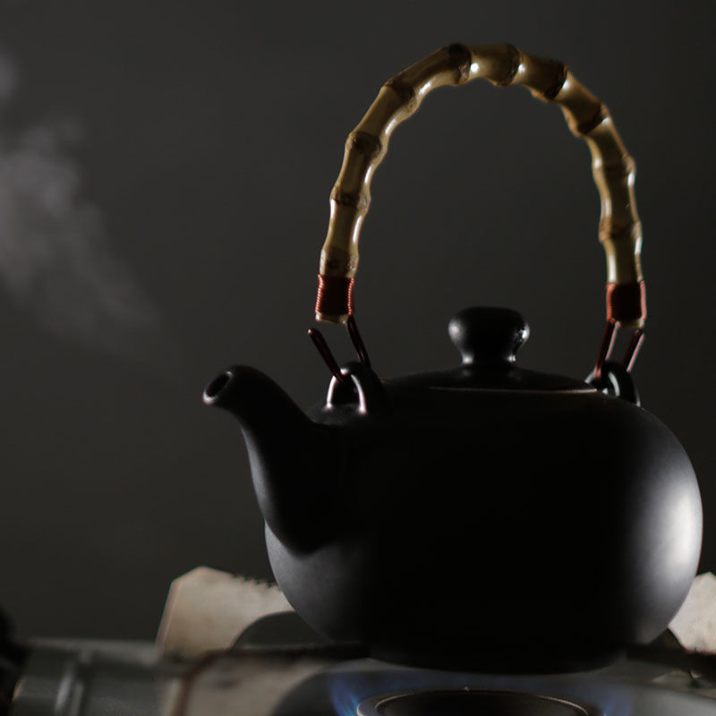 陶瓷提梁壺煮茶壺煮明火加熱茶爐耐熱加熱茶具茶壺套裝陶壺燒水壺