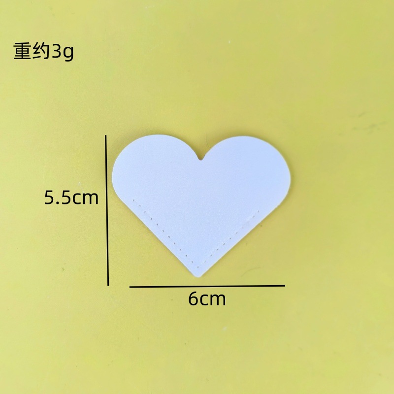 Marcador de Libros de Esquina en Forma de Corazón de Cuero PU para Lectura