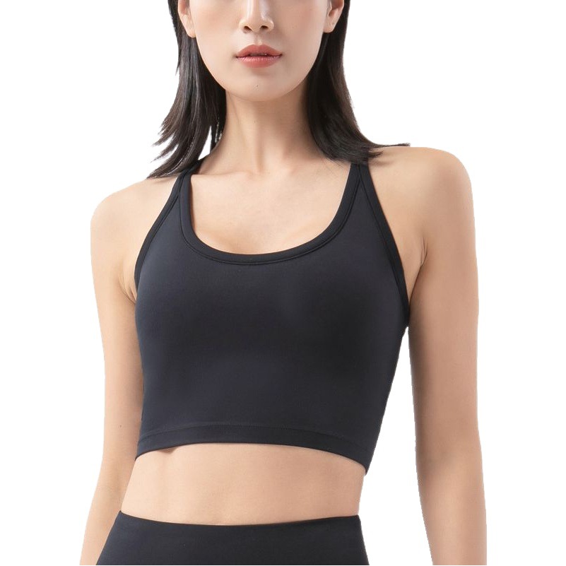 2022 nuevo a prueba de golpes corriendo ropa interior deportiva desnuda de las mujeres empuja hacia arriba el chaleco fitness running Sports bra
