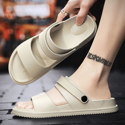 Beach shoes sandals men's  non-slip wear-resistant outer wear men's summer new one-to-one dual-purpose versatile sandals and slippers