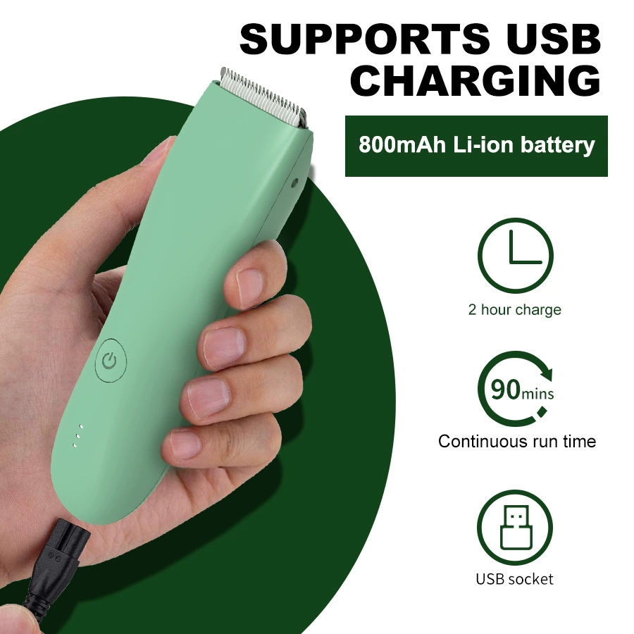 Green trimmer, men's electric waterproof hair clipper, Amazon