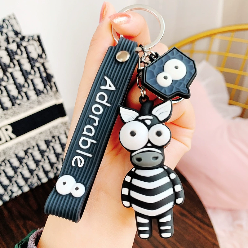 Прилив, мультфильм милый подвеска, брелок, ключи от машины для учащихся начальной школы, украшение сумки, жираф