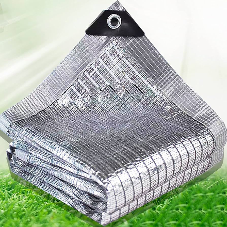 厂家出售铝箔遮阳网隔热遮阳 铝箔包边遮阳网含uv抗老化遮阴