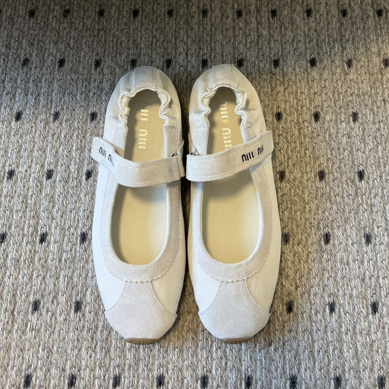 25 新しいベルクロ弾性バレエシューズメリージェーン本革浅い口ストラップシングルシューズファッショナブルなフラットシューズ女性用|undefined
