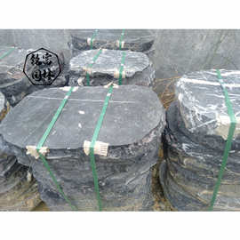 黑山石切片加工成品图片，黑片石原石报价多少，哪里有黑山石市场