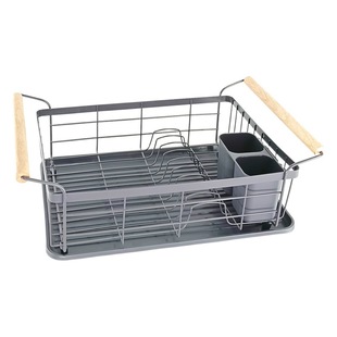 Lide iron double-layer dish rack installation-free kitchen tableware Cup draining rack e-commerce first choice